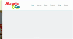 Desktop Screenshot of alegriaeciafestas.com.br